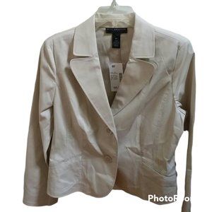 Petite Sophisticate tan blazer jacket NWT 6p